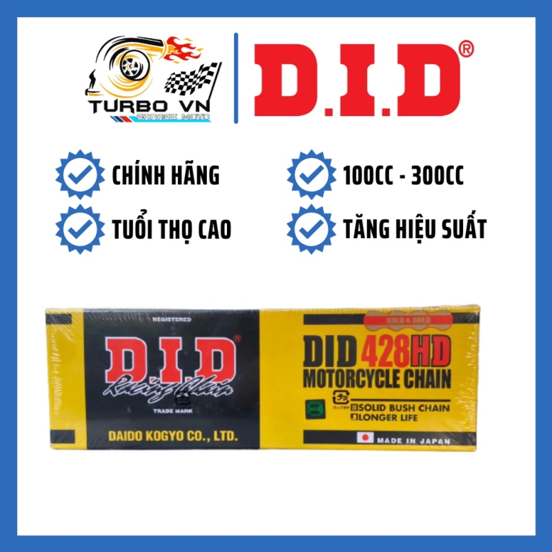 Sên Vàng D.I.D 428HD 10 ly 130 mắt chính hãng