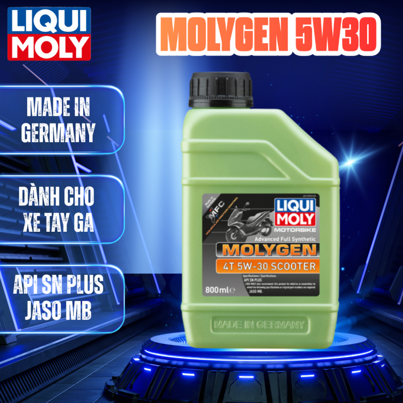 Nhớt xe tay ga cao cấp Liqui Moly Molygen Scooter 5W30 800ML - 21895