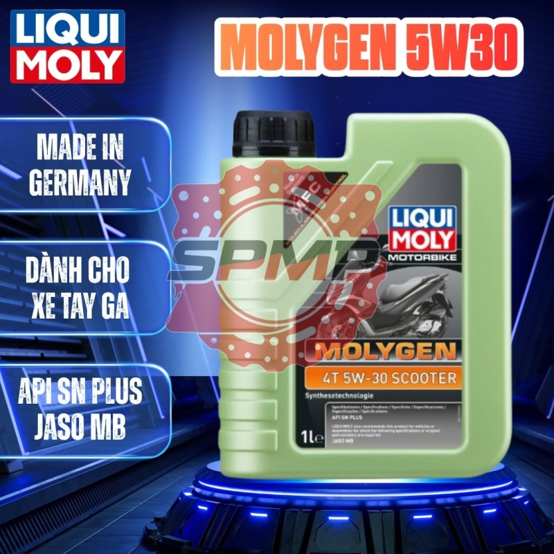 Nhớt xe tay ga Liqui Moly Molygen Scooter 5W30 1L - 21718