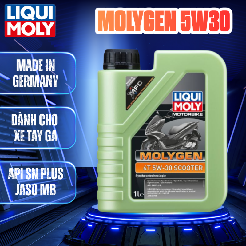 Nhớt xe tay ga Liqui Moly Molygen Scooter 5W30 1L - 21718