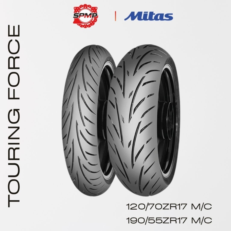 Cặp Vỏ Trước - Sau Mitas Touring Force Size 120/70-17 & 190/55-17 