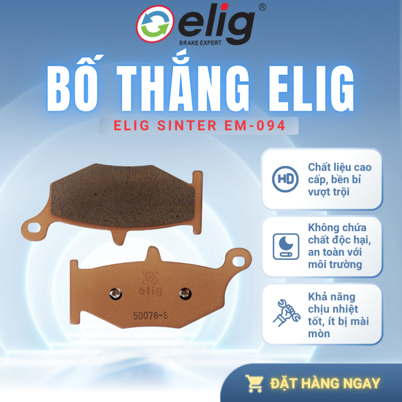 BỐ THẮNG PHANH ELIG EM-094 SINTER