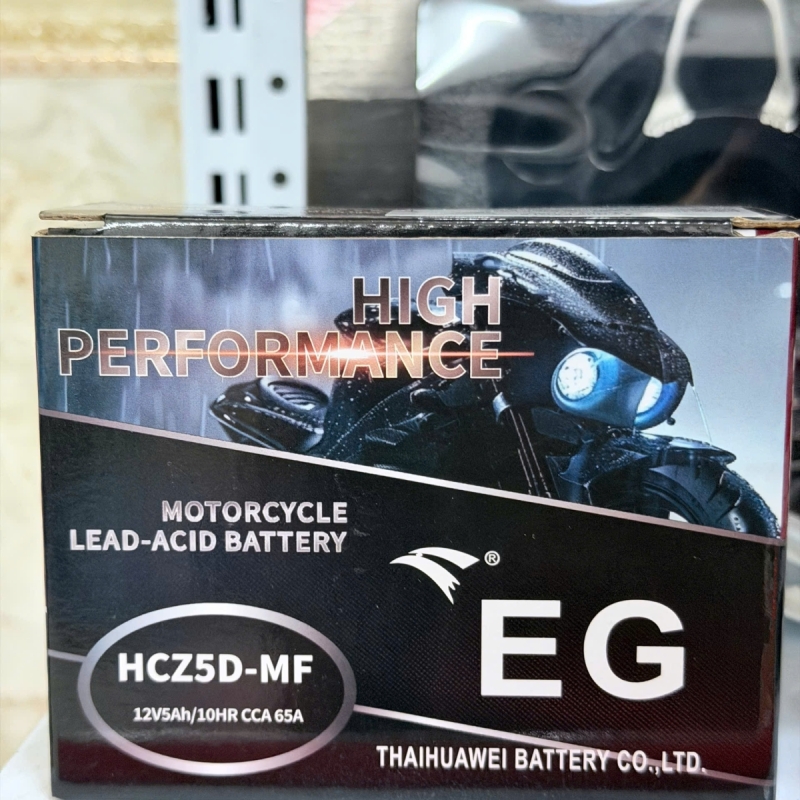 Bình ắc quy Eagle HCZ5D-MF cho các dòng xe máy phổ thông Honda Airblade, Winner, Sonic, Exciter,..