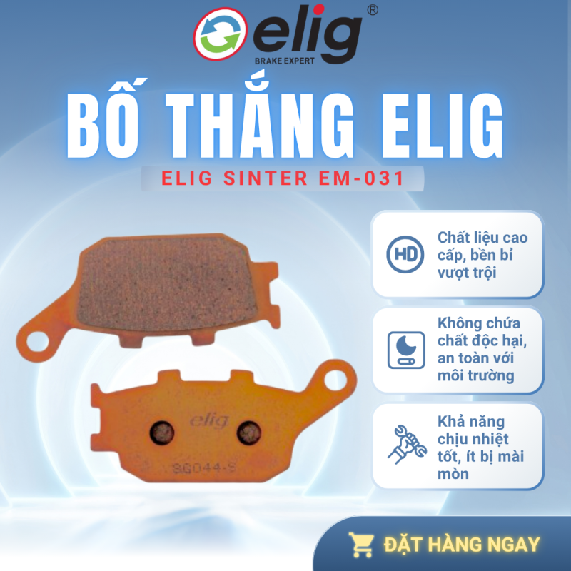 BỐ THẮNG PHANH ELIG EM-031A SINTER