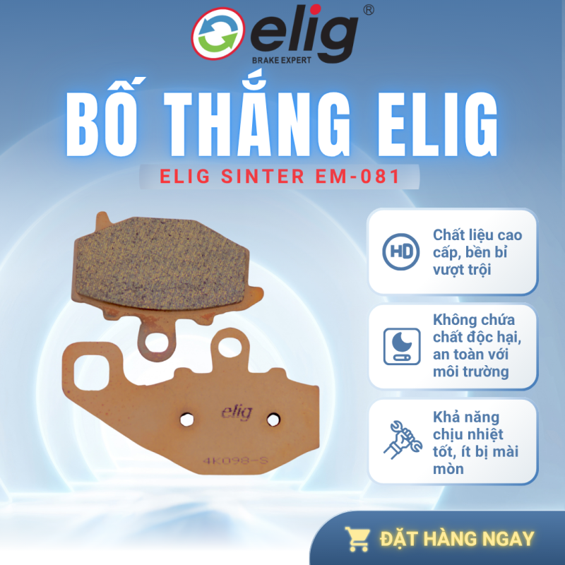 BỐ THẮNG PHANH ELIG EM-081 SINTER