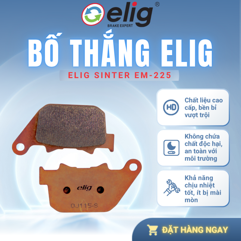 BỐ THẮNG PHANH ELIG EM-225 SINTER