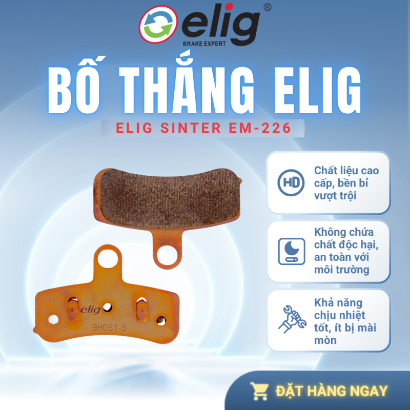 BỐ THẮNG PHANH ELIG EM-226 SINTER