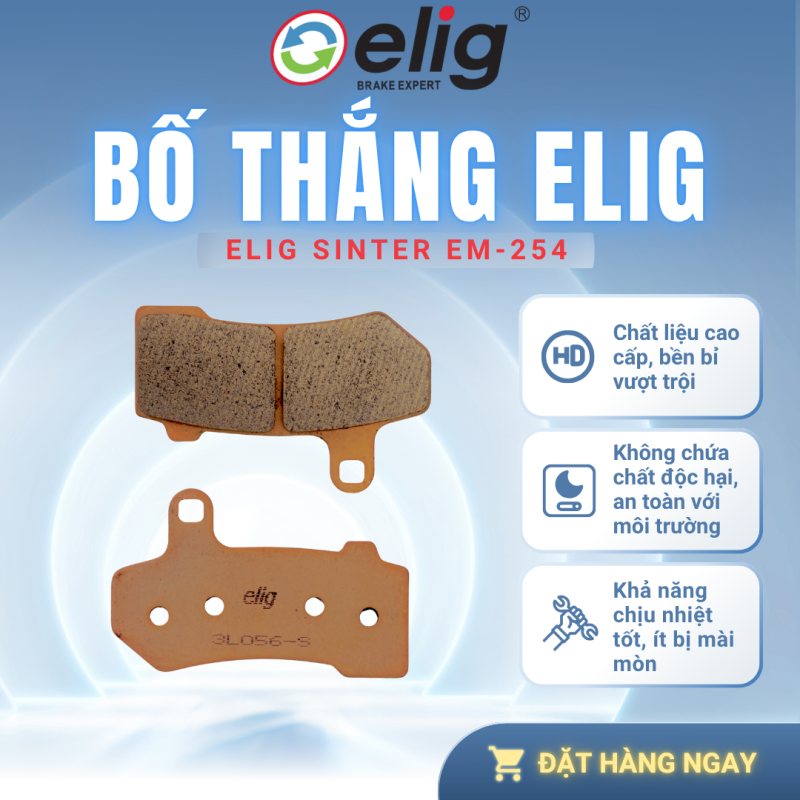 BỐ THẮNG PHANH ELIG EM-254 SINTER