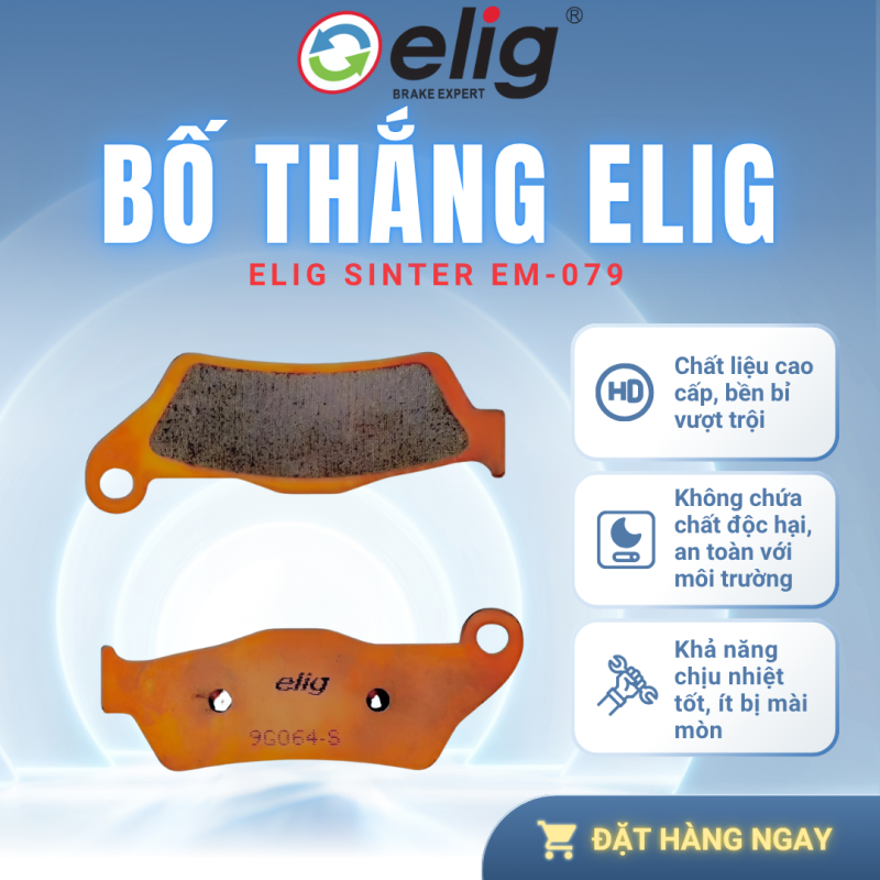 BỐ THẮNG PHANH ELIG EM-079 SINTER