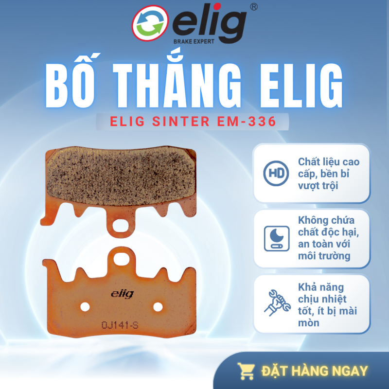 BỐ THẮNG PHANH ELIG EM-336 SINTER