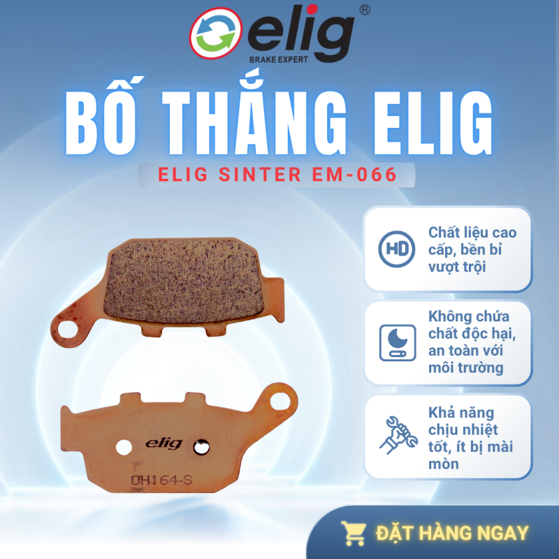 BỐ THẮNG PHANH ELIG EM-066 SINTER