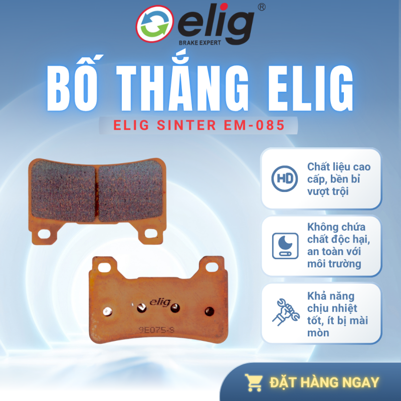 BỐ THẮNG PHANH ELIG EM-085 SINTER