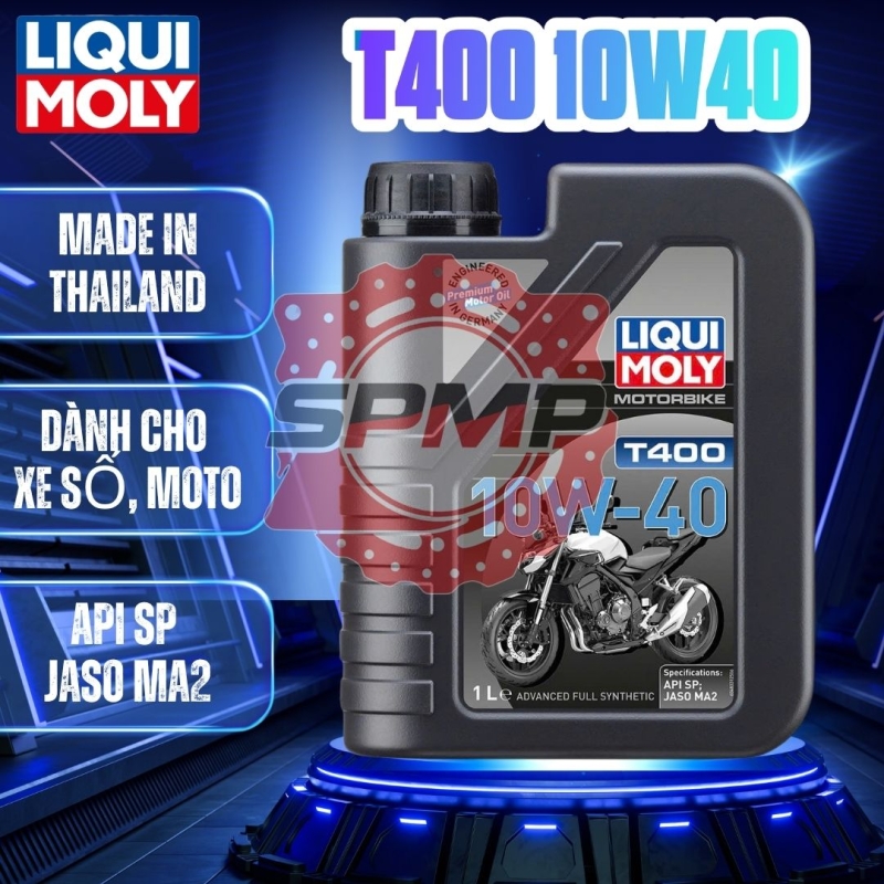 NHỚT XE MÁY MÔ TÔ PHÂN KHỐI LỚN LIQUI MOLY MOTORBIKE 4T STREET 10W40 T400 1L - 48331
