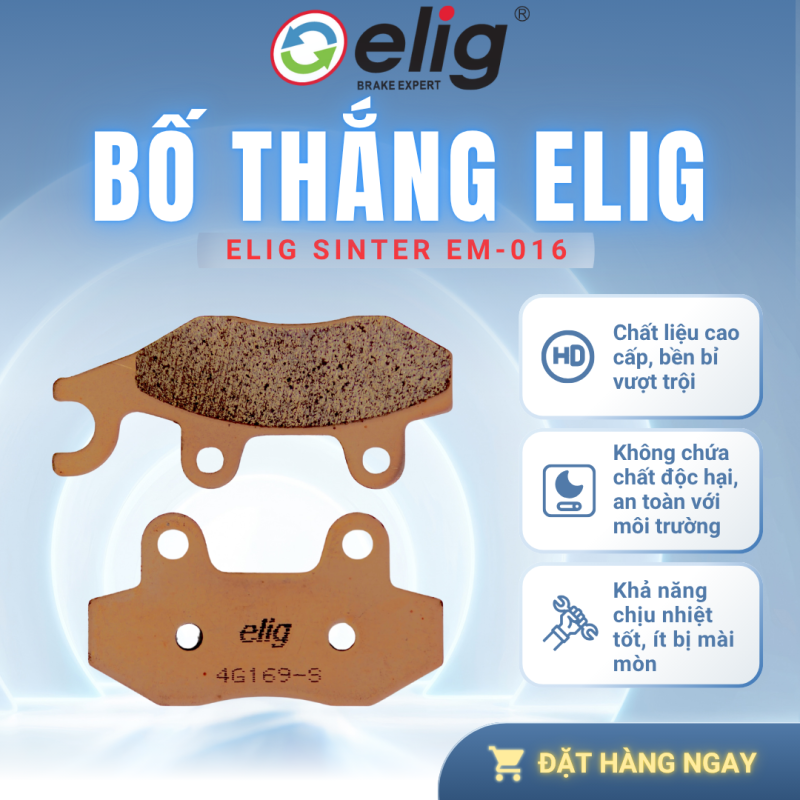BỐ THẮNG PHANH ELIG EM-016 SINTER