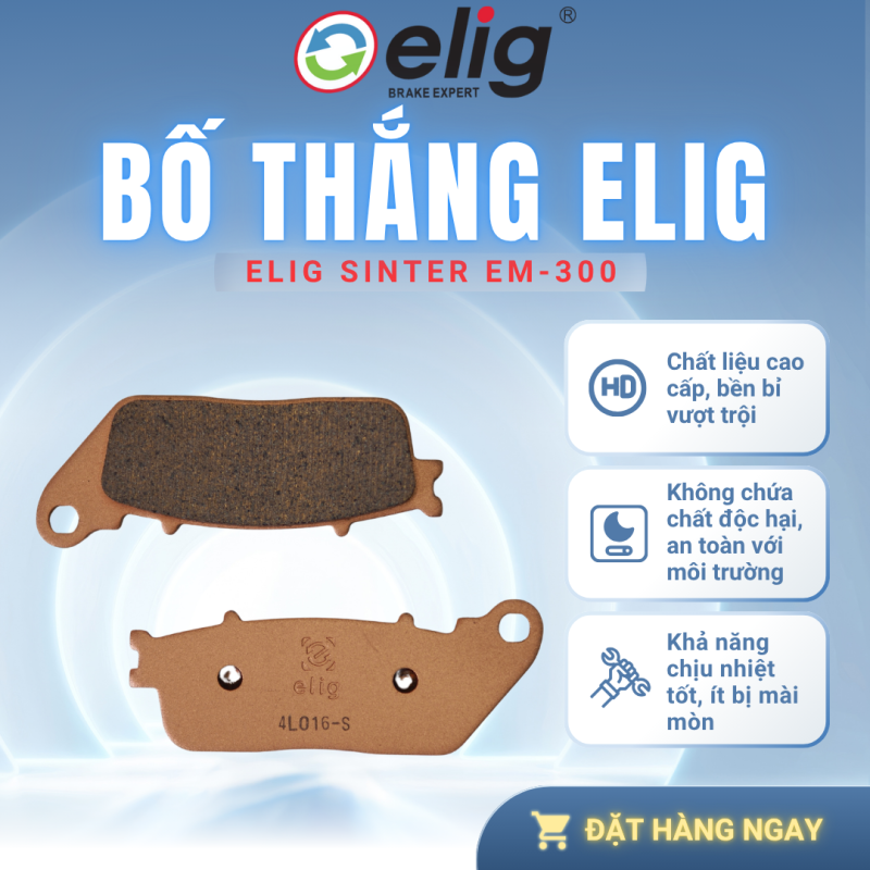 BỐ THẮNG PHANH ELIG EM-300 SINTER
