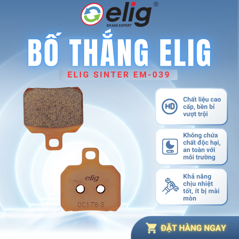 BỐ THẮNG PHANH ELIG EM-039 SINTER