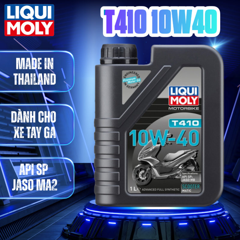 NHỚT XE TAY GA LIQUI MOLY MOTORBIKE 4T STREET 10W40 T410 SCOOTER 1L - 48332