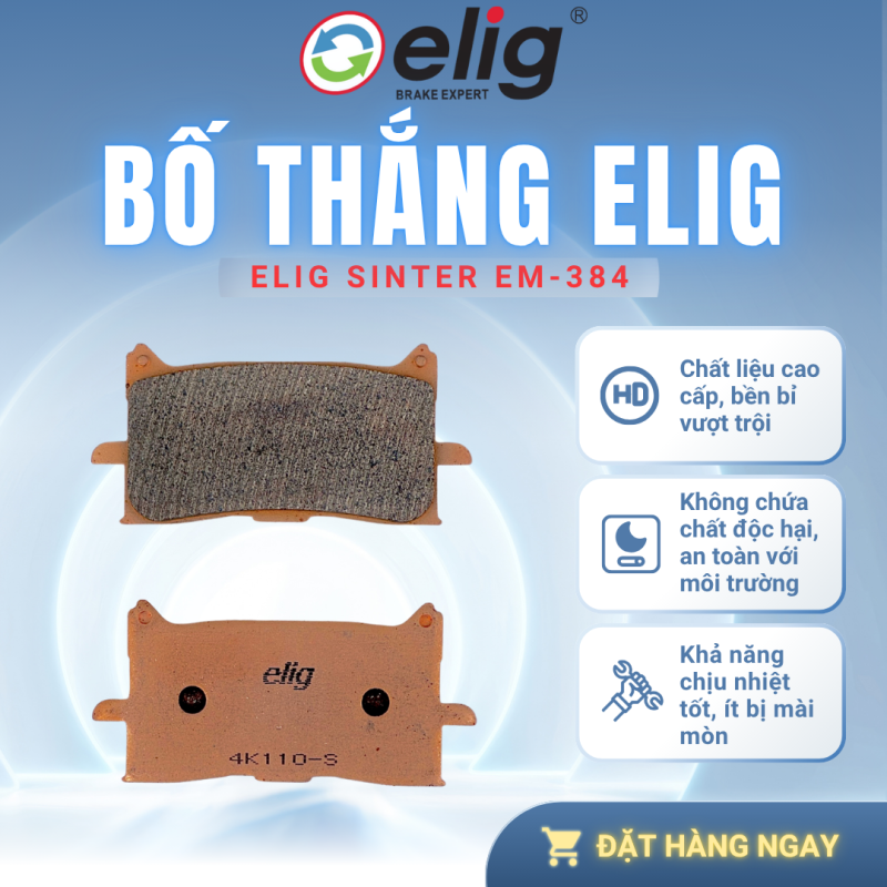 BỐ THẮNG PHANH ELIG EM-384 SINTER