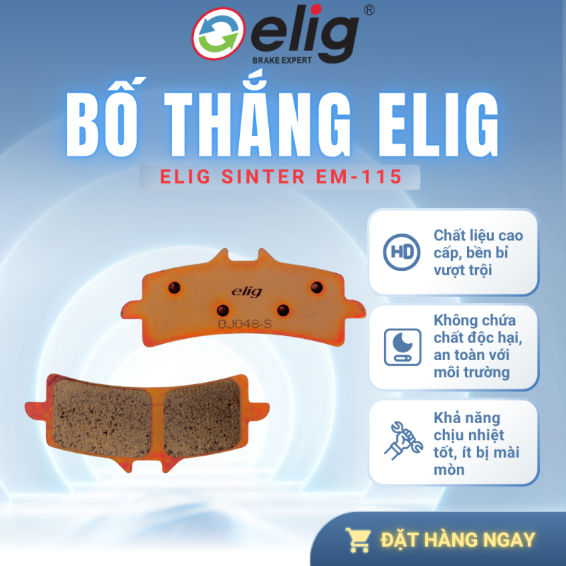 BỐ THẮNG PHANH ELIG EM-115 SINTER