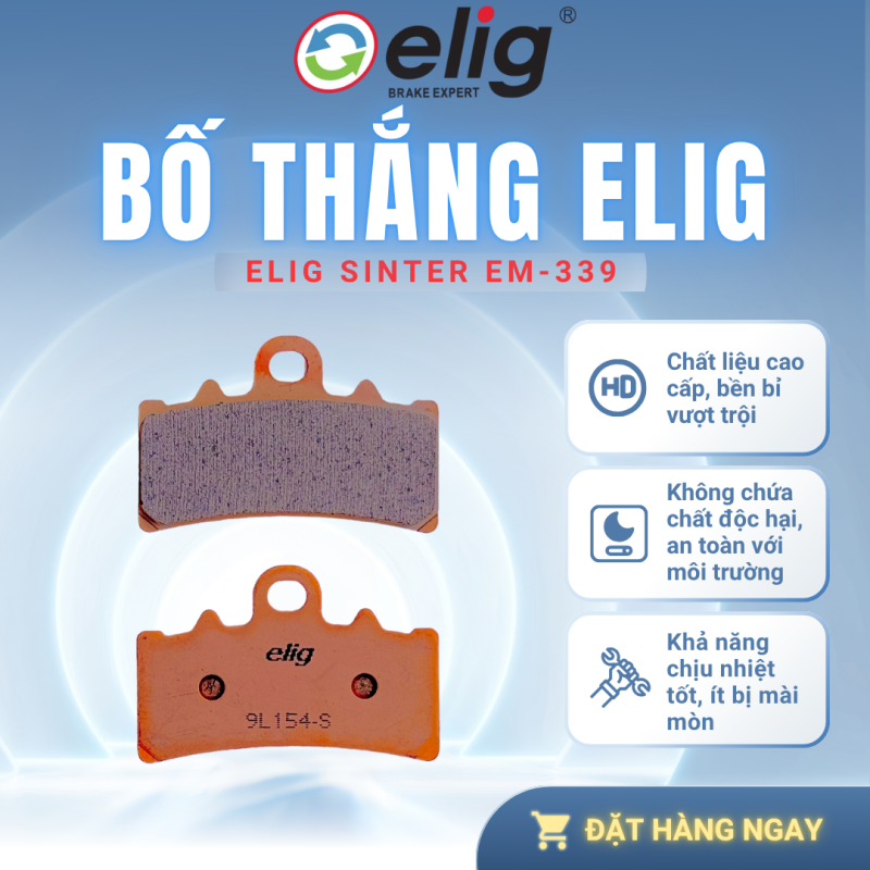 BỐ THẮNG PHANH ELIG EM-339 SINTER