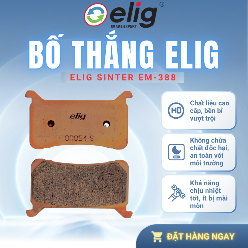 BỐ THẮNG PHANH ELIG EM-388 SINTER
