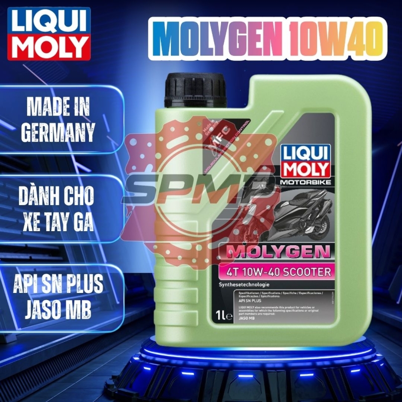 NHỚT LIQUI MOLY MOLYGEN 4T 10W40 SCOOTER 1L - 21719