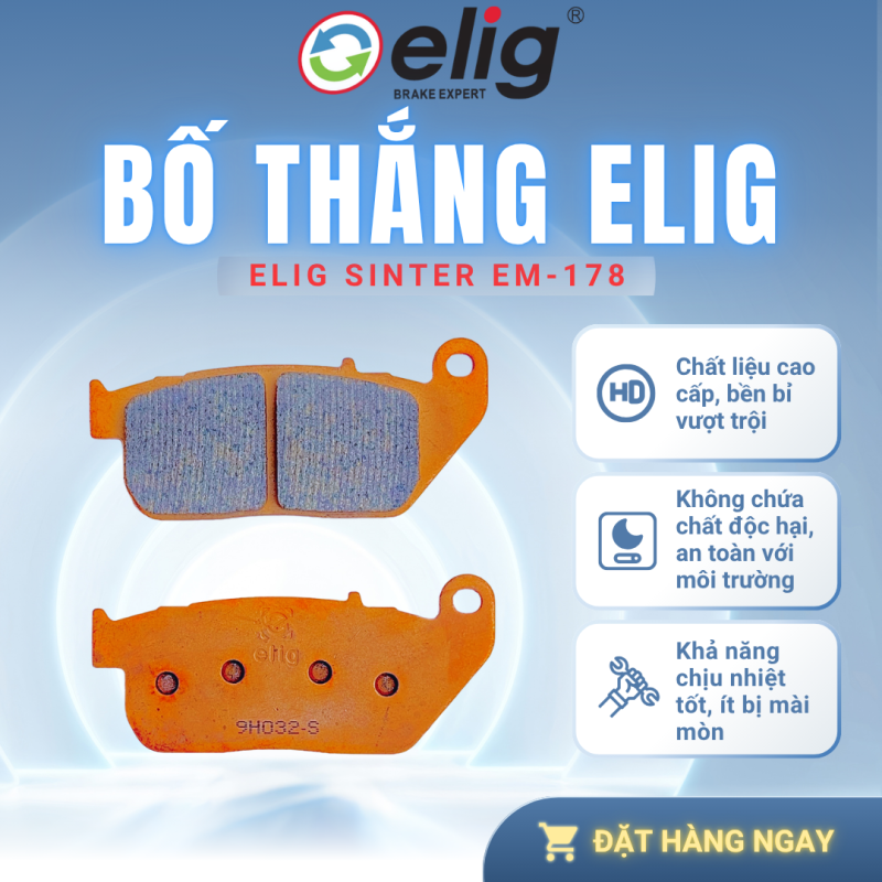 BỐ THẮNG PHANH ELIG EM-178 SINTER