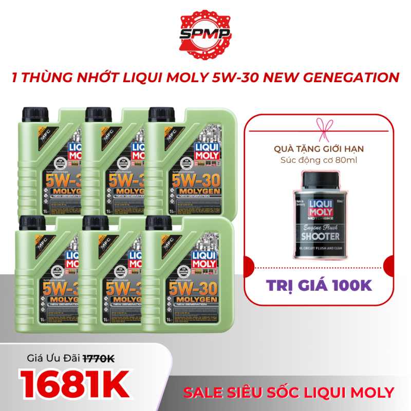 SALE NHỚT LIQUI MOLY 5W-30 NEW GENEGATION 1L ( 6 CHAI/ THÙNG )