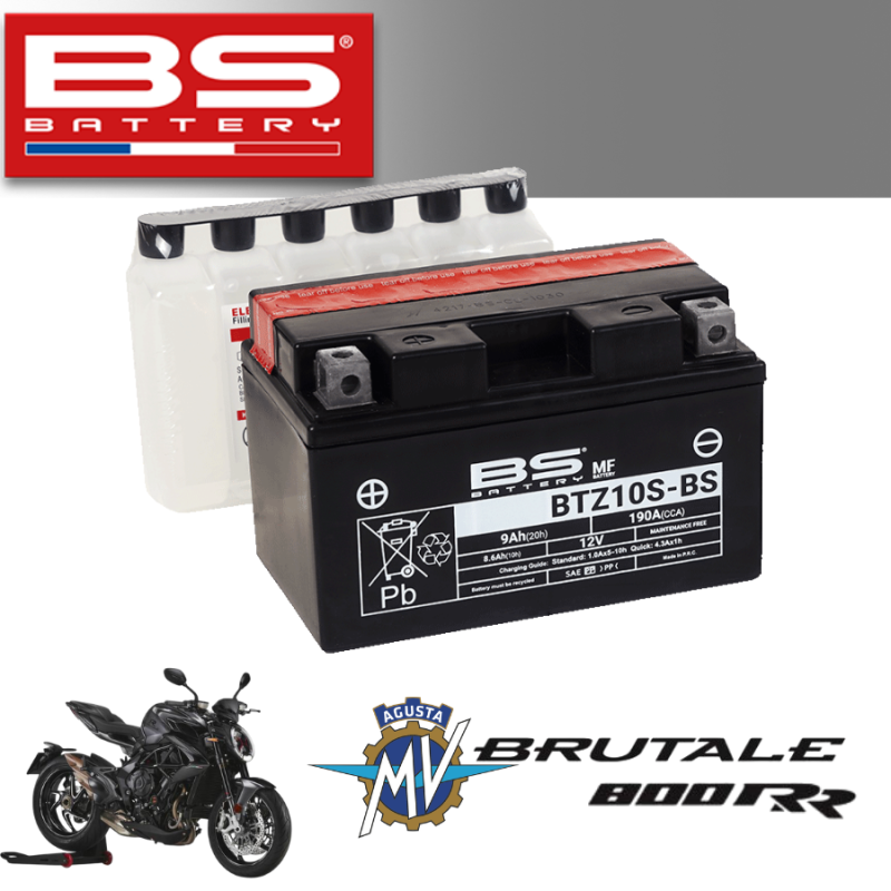 Bình ắc quy  BTZ10S-BS dành cho xe AGUSTA BRUTALE 800RR