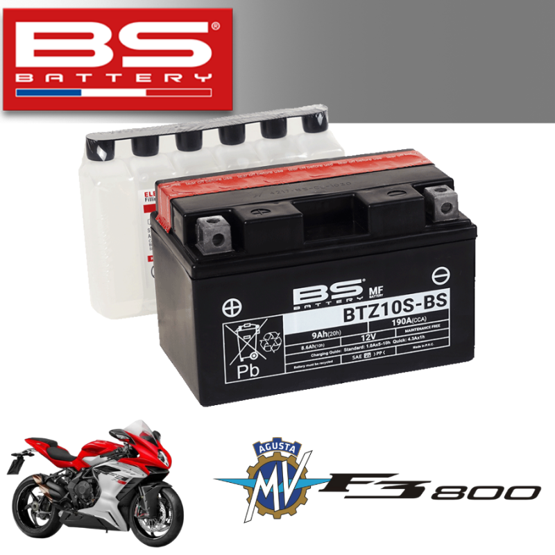 Bình ắc quy  BTZ10S-BS dành cho xe MV AGUSTA F3800