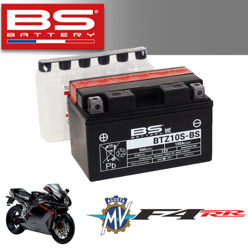 Bình ắc quy BTZ10S - BS dành cho xe MV AGUSTA F4RR