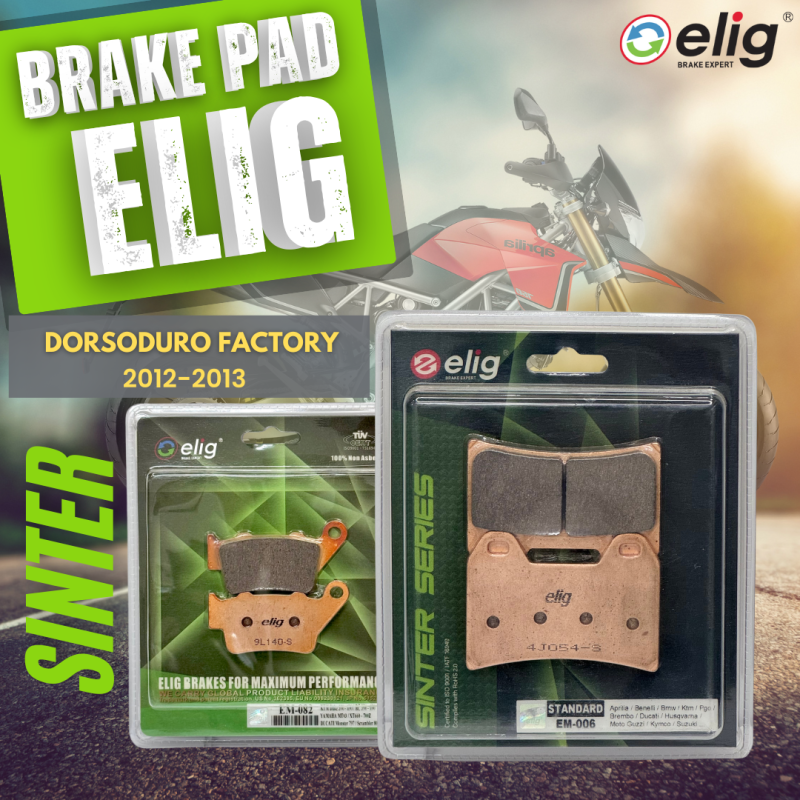Bố thắng Elig Sinter Aprilia Dorsoduro Factory 2012-2013 (Trước EM-006, Sau EM-082)