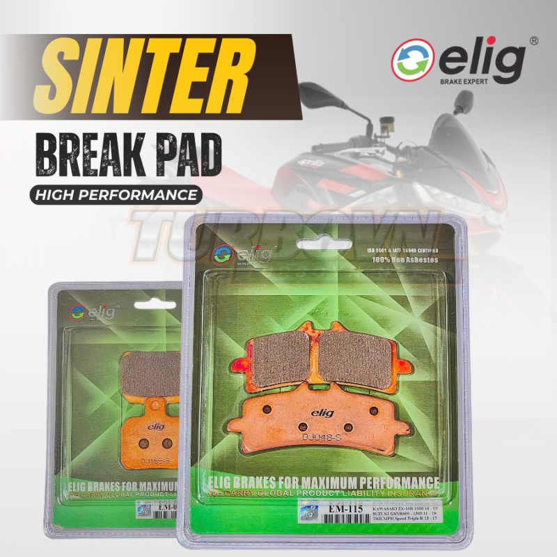 Bố thắng Elig Sinter dành cho xe APRILIA TOUNO V4R (2017-2023) 