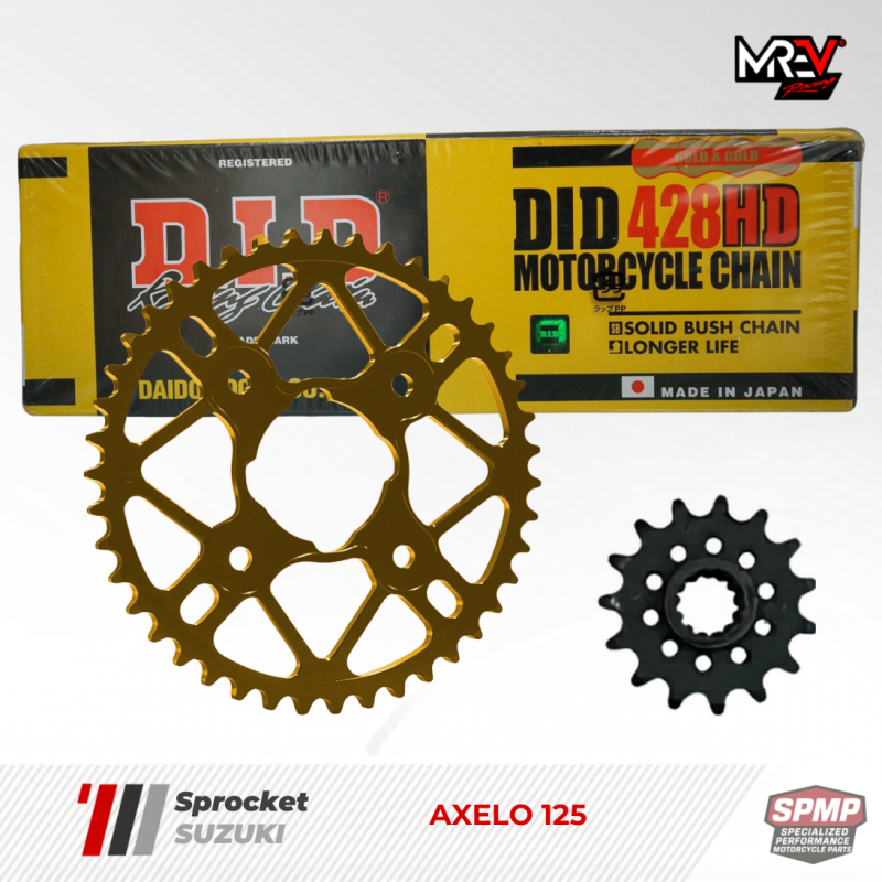 Nhông Sên Dĩa MREV cho xe Suzuki Axelo 125  (14-34/428)