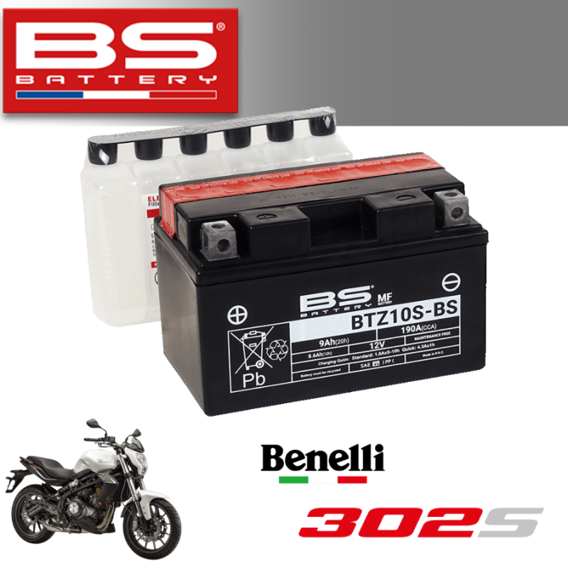 Bình ắc quy  BTZ10S-BS dành cho dòng xe BENELLI 3025