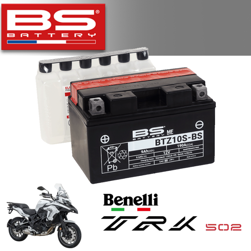 Bình ắc quy  BTZ10S-BS dành cho xe BENELLI TRX502