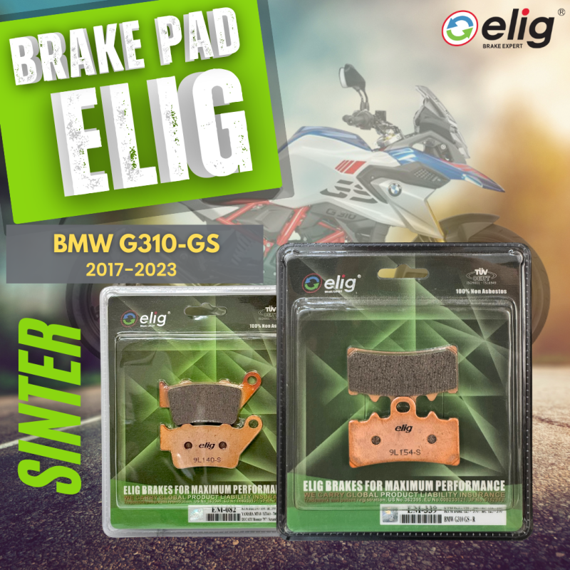 Bố thắng Elig Sinter BMW G310-GS 2017-2023 (Trước EM-339, Sau EM-082)