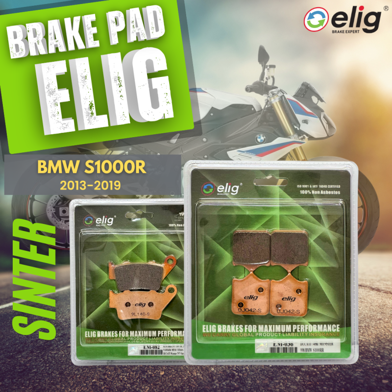 Bố thắng Elig Sinter BMW S1000R 2013-2019 (Trước EM-036, Sau EM-082)