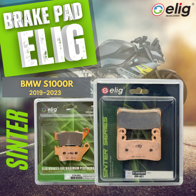 Bố thắng Elig Sinter BMW S1000R 2019-2023 (Trước EM-401, Sau EM-082)