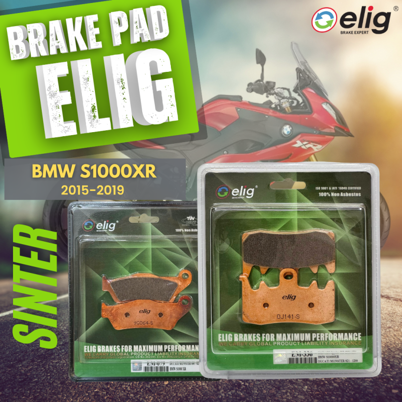 Bố thắng Elig Sinter BMW S1000XR 2015-2019 (Trước EM-336, Sau EM-079)