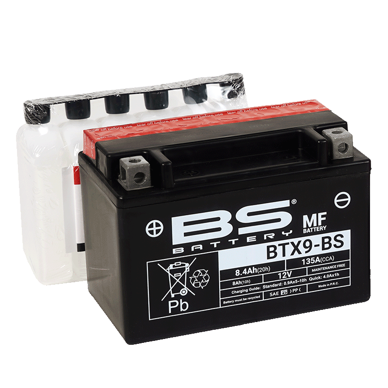 BÌNH ẮC QUY BS BATTERY BTX9-BS 135CCA (150 x 87 x 105 mm)