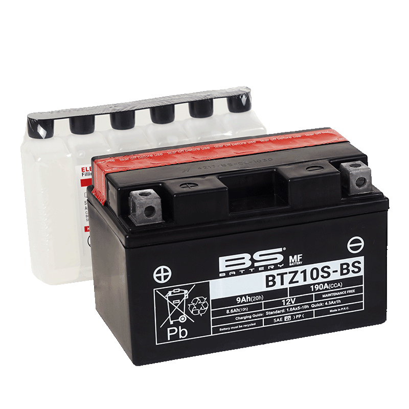 BÌNH ẮC QUY BS BATTERY BTZ10S-BS 190CCA (150 x 88 x 93 mm)