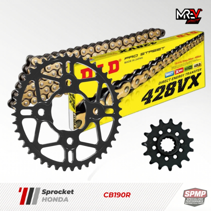 Nhông Sên Dĩa MREV cho xe Honda CB190R 15-45/428