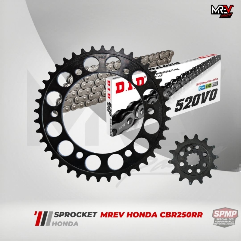 NHÔNG SÊN DĨA THÉP MREV HONDA CBR250RR 14-41/520 