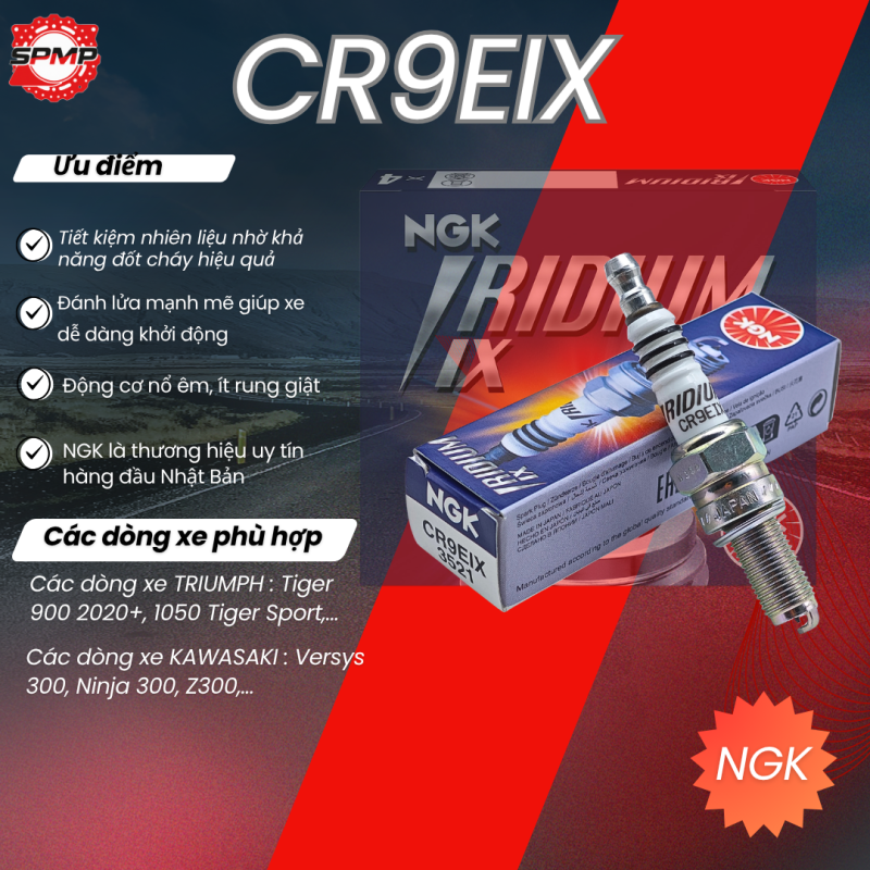 NGK CR9EIX BUGI IRIDIUM CHO XE MOTO