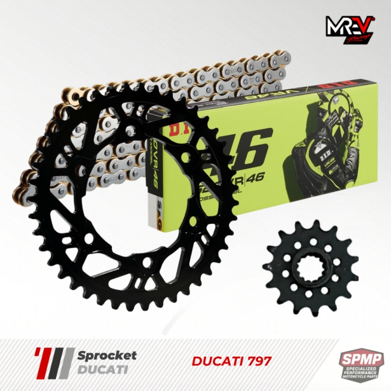 Nhông Sên Dĩa MREV cho xe Ducati 797 (15-46/520)