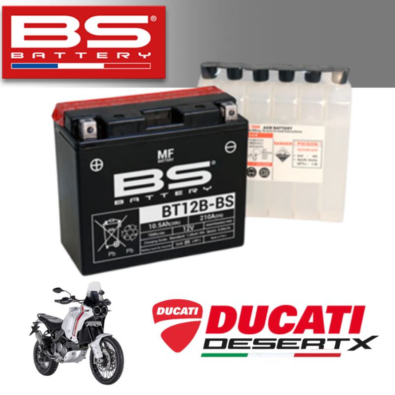 Bình ắc quy  BT12B-BS dành cho xe DUCATI DESERTX