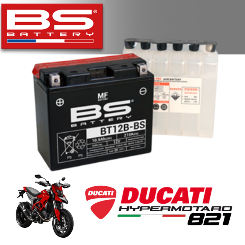 Bình ắc quy  BT12B-BS dành cho xe DUCATI HYPERMOTARO 821