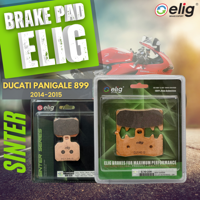 Bố thắng Elig Sinter DUCATI PANIGALE 899 2014-2015 (Trước EM-336, Sau EM-039)
