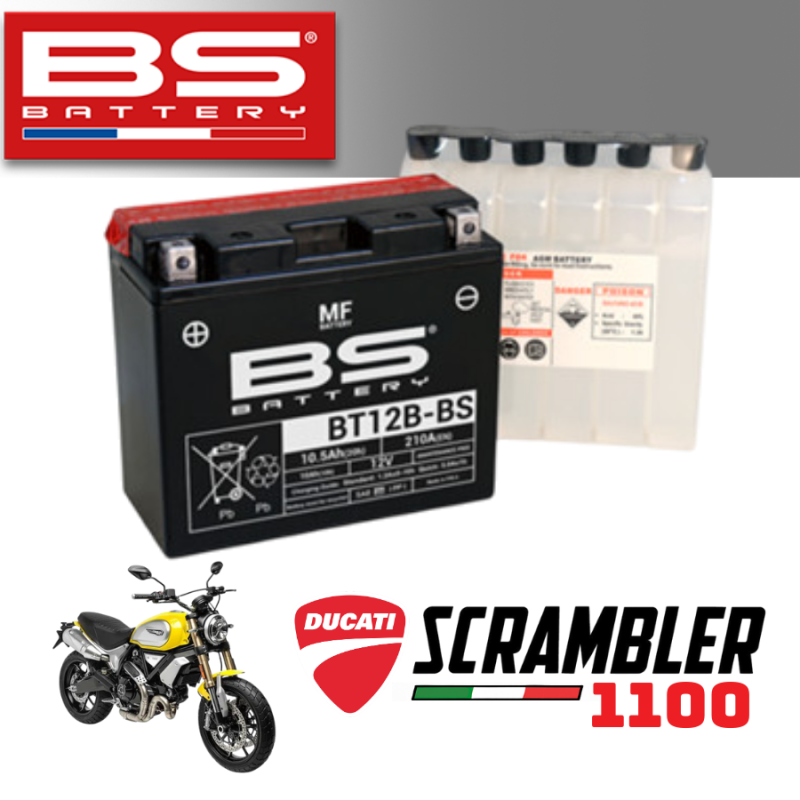 Bình ắc quy  BT12B-BS dành cho xe DUCATI SCRAMBLER 1100